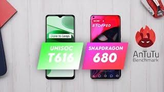 Unisoc T616 Vs Snapdragon 680  Antutu Benchmark & Specification