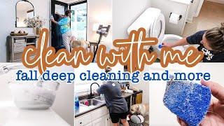 FALL DEEP CLEAN  REAL LIFE CLEANING MOTIVATION  FALL CLEAN WITH ME