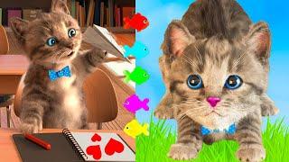 CARTOON CAT VIDEOS - LITTLE KITTEN ADVENTURE AND ADVENTUROUS ANIMAL SCHOOL TRIP - EDUCATIONAL VIDEO