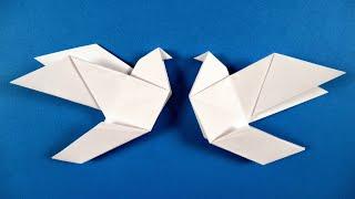 How to make an origami Dove  easy origami BIRD