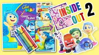 Disney Inside Out 2 Movie Activity Book with Stickers Colors and Emotions