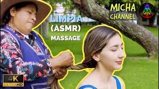 Relaxing massage and Energy Cleansing limpia by Mama Leonor with soft ASMR sounds to sleep