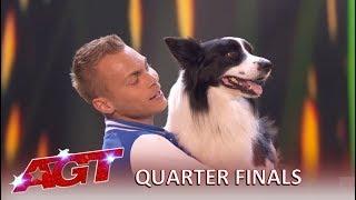 Lukas & Falco This Cute Dog Act Is So SPECIAL Says Simon Cowell Americas Got Talent 2019