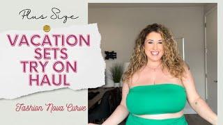 FASHION NOVA CURVE VACATION SETS TRY ON HAUL  Lauren Sangster