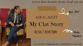 My CLAT Story  AILET Result Reaction Video