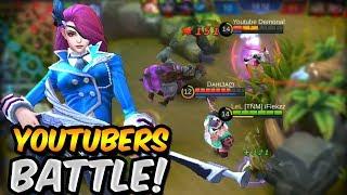 YouTubers BATTLE iFlekzz Lesley vs Demonal Saber MY NEW FAVORITE HERO - MOBILE LEGENDS