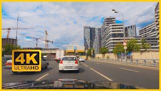 4K Driving through all of Moscow  Ryazansky prospect city center Leningradskoe highway Russia