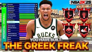 MY OFFICIAL DEMIGOD GIANNIS BUILD OF NBA 2K25 - ATHLETIC INSIDE CENTER BUILD