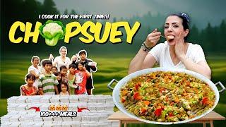 Cooking GIANT Chop suey FILIPINO Food & GIVING it AWAY For FREE 