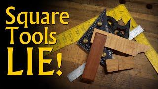 Squares go out of square. How to fix wood plastic and metal squares.