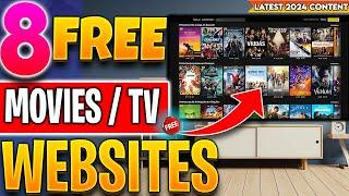 Top 8 Websites to Watch FREE Movies  TV Shows No Sign up 2024 Update 