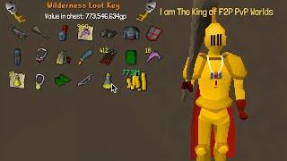 I Made over 773m Bank Loot In OSRS Only Doing F2P Pvp Pking