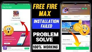 Free Fire Max Installed Failed Problem Solve  Apk Pure Free Fire Max Install Failed Problem 