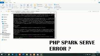 How to solve  Error on php spark serve  codeigniter 4 