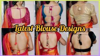 Latest Trendy Blouse Designs 2021 Blouse Back Neck Designs TRY-ON Backless Designs Beauty Cuddle