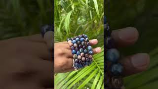 Blue Kyanite + Rhodonite + Amethyst Combination 10mm Bracelet #youtubeshorts #best #video #shorts