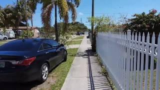 Прогулка по Miami West Park Hollywood FL к супермаркету Winn Dixie