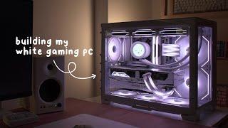 building an aesthetic gaming PC  lian li mini snow white  rgb showcase