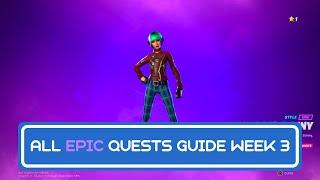 Fortnite All Week 3 All Epic Quests Guide  Chapter 2 Season 7