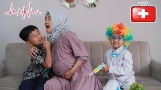 DRAMA ANAK MAIN DOKTER DOKTERAN - IBU HAMIL TAKUT DI SUNTIK  Davino Vlog