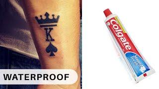 How To Make Temporary Tattoo WATERPROOF