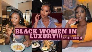 Black Women in Luxury Getting spoiled edition #blackwomanownedbusiness #blackwomeninmakeup