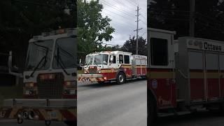 *HORN + SCREAMING EAGLE + DOPPLER EFFECT* Ottawa Fire P22 T22 Responding URGENT to Possible Fire