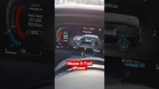 Nissan X-Trail ePowere4orce Verbrauchsdarstellung Display SystemanzeigeLaden Motorstart