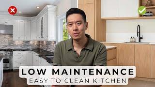 7 Tips For Designing A Low Maintenance Easy-To-Clean Kitchen