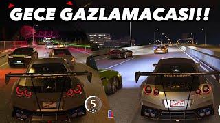 LÜKS ARABALAR İLE OTOBANDA GECE GAZLAMASI ASSETTO CORSA