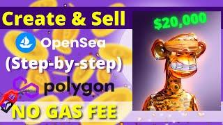 Sell NFTs on Opensea Without Gas Fee Step by Step 2022 In Hindi. Mint NFTs for free  NFT wisdom