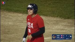 Team USA Softball vs Puerto Rico  Pan American Championships  Nov. 14 2022