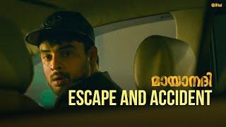 ESCAPE AND ACCIDENT   Mayaanadhi  Movie scene  Aashiq Abu 