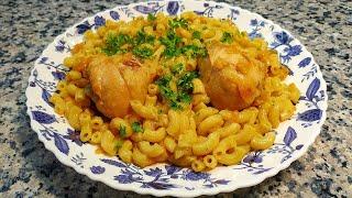 Куриная голень с макаронами. ВКУСНО и ПРОСТО Chicken drumstick with pasta