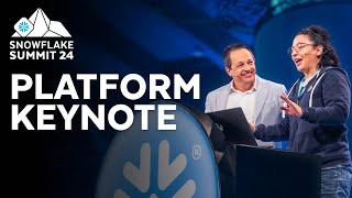Snowflake Summit 2024  Platform Keynote