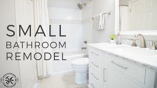 DIY Small Bathroom Remodel  Bath Renovation Project