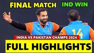 India Champions vs Pakistan champions Final Match Highlights  IND vs PAK Legends Final Highlights