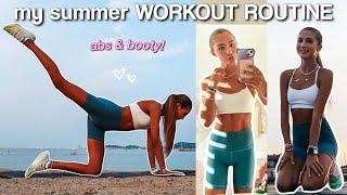 my summer WORKOUT ROUTINE 2023 10 minutes abs & booty