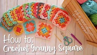 EASY CROCHET How to Crochet a Granny Square for Beginners
