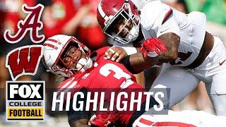 No. 4 Alabama Crimson Tide vs. Wisconsin Badgers Highlights  FOX College Football