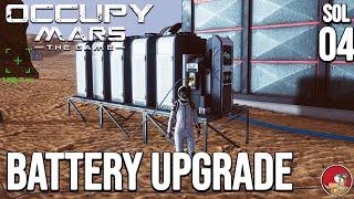 Upgrading the base battery in Occupy Mars The Game - ep 04