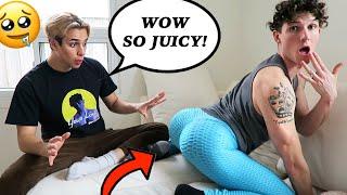 Wearing FAMOUS BUTT-LIFTING LEGGINGS To See How My Boyfriend Reacts *cute reaction*