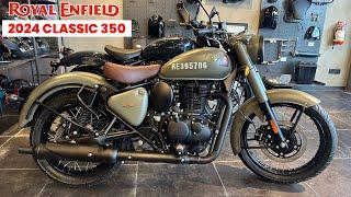 Royal Enfield Classic 350 New model 2024 Mileage New Update Full Review   Classic 350 marsh grey