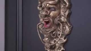 Hilarious moment door knocker comes to LIFE to frighten away sales people    only for a gargoyle to