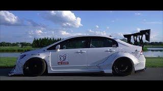 LEGEND OF PANDA  FIRST FA5 CIVIC WITH FD2 KEVMANNZ WIDEBODY IN  THE U.S.  4K