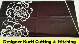 Alia Cut Kurti Cutting And Stitching  Readymade Style Kurti Cutting  English Subtitles