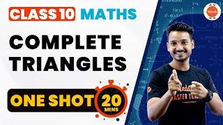 Triangles Class 10 Full Chapter One Shot Revision  NCERT Class 10th Maths Chapter-6  CBSE 2024