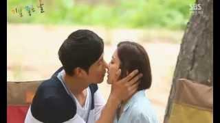 Park Se Young and Lee Sang Woo Glorious Day kissing scene BTS