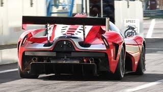 Scuderia Cameron Glickenhaus SCG 004C Race Car in action at Monza Circuit