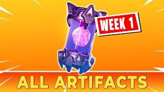 All ALIEN ARTIFACTS to customize Kymera Skin Week 1